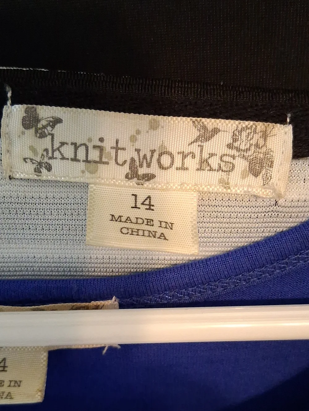SZ 14 Girls 2 Pc Knitworks with Multicolor Rhinestone